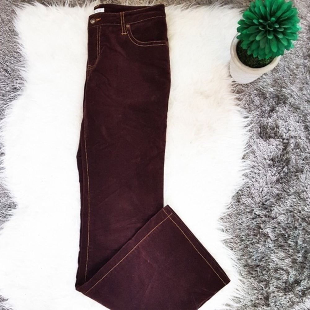 Cabi Maroon Outlined Jeans Sz 6
